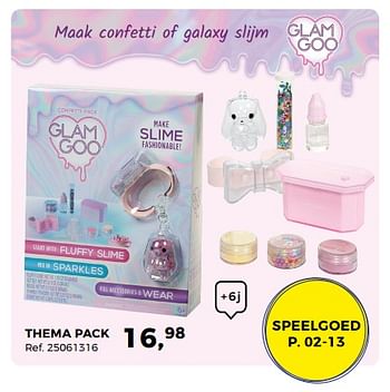 Aanbiedingen Thema pack - Glam Goo - Geldig van 20/03/2018 tot 24/04/2018 bij Supra Bazar