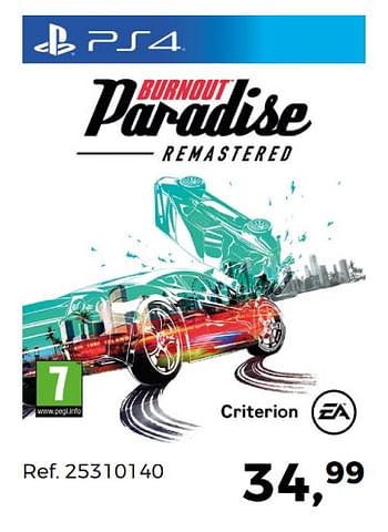 Aanbiedingen Burnout paradise - Electronic Arts - Geldig van 20/03/2018 tot 24/04/2018 bij Supra Bazar