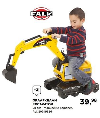 Aanbiedingen Graafkraan excavator - Falk - Geldig van 20/03/2018 tot 24/04/2018 bij Supra Bazar