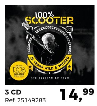 Aanbiedingen 100% scooter 3 cd - Huismerk - Supra Bazar - Geldig van 20/03/2018 tot 24/04/2018 bij Supra Bazar