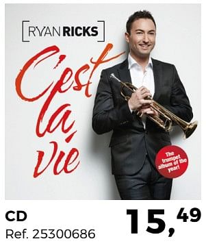 Aanbiedingen Ryan ricks c`est la vie cd - Huismerk - Supra Bazar - Geldig van 20/03/2018 tot 24/04/2018 bij Supra Bazar