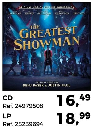 Aanbiedingen The greatest showman cd - Huismerk - Supra Bazar - Geldig van 20/03/2018 tot 24/04/2018 bij Supra Bazar