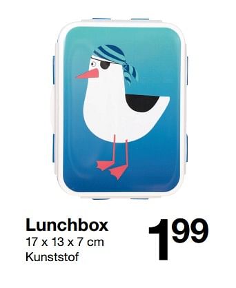 Aanbiedingen Lunchbox - Huismerk - Zeeman  - Geldig van 24/03/2018 tot 07/04/2018 bij Zeeman
