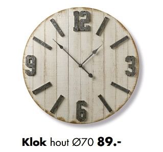 Aanbiedingen Klok hout - Huismerk - Multi Bazar - Geldig van 02/04/2018 tot 06/05/2018 bij Multi Bazar