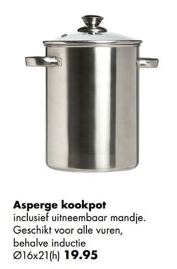 Aanbiedingen Asperge kookpot - Huismerk - Multi Bazar - Geldig van 18/04/2018 tot 31/05/2018 bij Multi Bazar