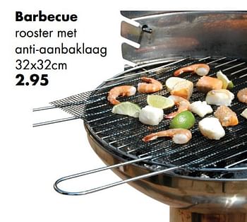 Aanbiedingen Barbecue rooster met anti-aanbaklaag - Huismerk - Multi Bazar - Geldig van 18/04/2018 tot 31/05/2018 bij Multi Bazar