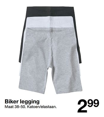 Aanbiedingen Biker legging - Huismerk - Zeeman  - Geldig van 21/04/2018 tot 05/05/2018 bij Zeeman