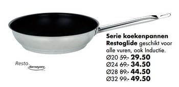 Aanbiedingen Serie koekenpannen restoglide - Demeyere - Geldig van 18/04/2018 tot 31/05/2018 bij Multi Bazar