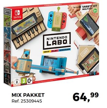 Aanbiedingen Mix pakket - Nintendo - Geldig van 24/04/2018 tot 29/05/2018 bij Supra Bazar