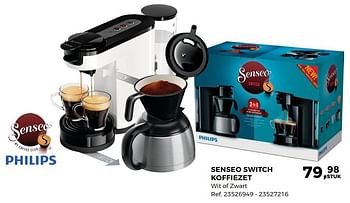 Aanbiedingen Philips senseo switch koffiezet - Philips - Geldig van 24/04/2018 tot 29/05/2018 bij Supra Bazar