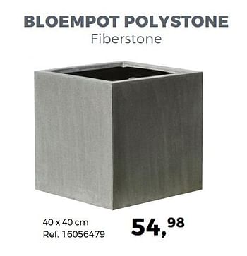 Aanbiedingen Bloempot polystone fiberstone - Huismerk - Supra Bazar - Geldig van 24/04/2018 tot 29/05/2018 bij Supra Bazar
