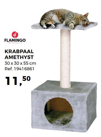 Aanbiedingen Krabpaal amethyst - Karlie-Flamingo - Geldig van 24/04/2018 tot 29/05/2018 bij Supra Bazar