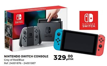 Aanbiedingen Nintendo switch console - Nintendo - Geldig van 24/04/2018 tot 29/05/2018 bij Supra Bazar