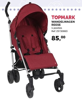 Aanbiedingen Topmark wandelwagen reese - Topmark - Geldig van 24/04/2018 tot 29/05/2018 bij Supra Bazar