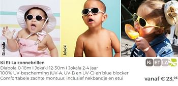 Aanbiedingen Ki et la zonnebrillen - Ki et La - Geldig van 22/04/2018 tot 12/05/2018 bij Multi Bazar
