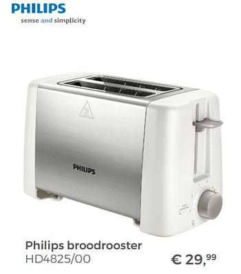 Aanbiedingen Philips broodrooster hd4825-00 - Philips - Geldig van 22/04/2018 tot 12/05/2018 bij Multi Bazar
