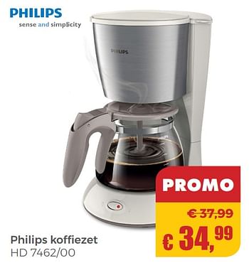 Aanbiedingen Philips koffiezet hd 7462-00 - Philips - Geldig van 22/04/2018 tot 12/05/2018 bij Multi Bazar