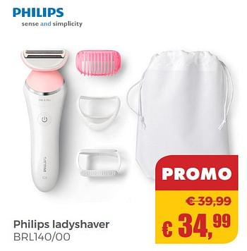 Aanbiedingen Philips ladyshaver brl140-00 - Philips - Geldig van 22/04/2018 tot 12/05/2018 bij Multi Bazar