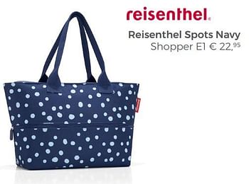 Aanbiedingen Reisenthel spots navy shopper e1 - Reisenthel - Geldig van 22/04/2018 tot 12/05/2018 bij Multi Bazar
