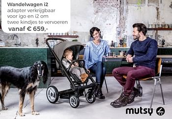 Aanbiedingen Wandelwagen i2 mutsy - Mutsy - Geldig van 22/04/2018 tot 12/05/2018 bij Multi Bazar