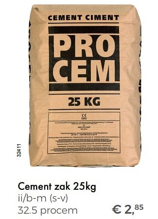 Aanbiedingen Cement zak - PROCEM - Geldig van 20/05/2018 tot 30/06/2018 bij Multi Bazar