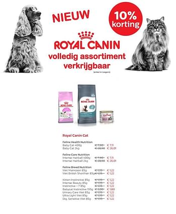 Aanbiedingen Royal canin cat feline health nutrition - Royal Canin - Geldig van 20/05/2018 tot 30/06/2018 bij Multi Bazar