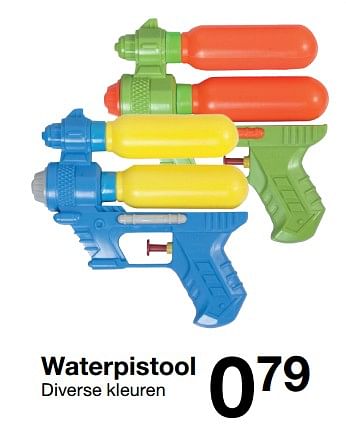 Aanbiedingen Waterpistool - Huismerk - Zeeman  - Geldig van 26/05/2018 tot 09/06/2018 bij Zeeman