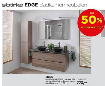 Aanbiedingen Storke edge badkamermeubelen meubelopstelling - Storke - Geldig van 28/05/2018 tot 24/06/2018 bij X2O