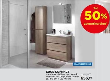 Aanbiedingen Storke edge compact badkamermeubelen meubelopstelling - Storke - Geldig van 28/05/2018 tot 24/06/2018 bij X2O