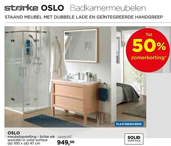 Aanbiedingen Storke oslo badkamermeubelen meubelopstelling - Storke - Geldig van 28/05/2018 tot 24/06/2018 bij X2O