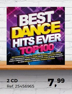 Aanbiedingen 2 cd best dance hits ever top100 - Huismerk - Supra Bazar - Geldig van 29/05/2018 tot 26/06/2018 bij Supra Bazar