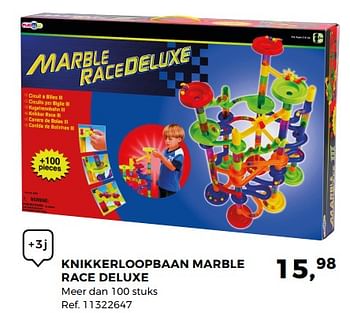 Aanbiedingen Knikkerloopbaan marble race deluxe - Play-Go - Geldig van 29/05/2018 tot 26/06/2018 bij Supra Bazar