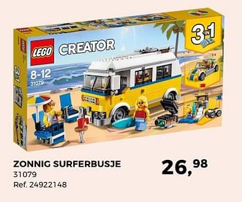 Aanbiedingen Lego creator zonnige syrferbusje 31079 - Lego - Geldig van 29/05/2018 tot 26/06/2018 bij Supra Bazar