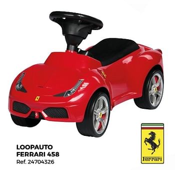 Aanbiedingen Loopauto ferrari 458 - Ferrari - Geldig van 29/05/2018 tot 26/06/2018 bij Supra Bazar