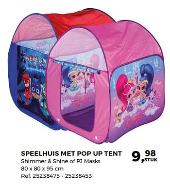 Aanbiedingen Speelhuis met pop up tent - Huismerk - Supra Bazar - Geldig van 29/05/2018 tot 26/06/2018 bij Supra Bazar