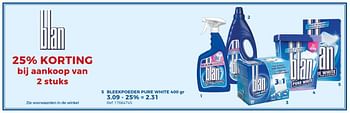 Aanbiedingen Bleekpoeder pure white - Blan - Geldig van 29/05/2018 tot 26/06/2018 bij Supra Bazar