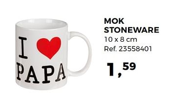 Aanbiedingen Mok stoneware - Huismerk - Supra Bazar - Geldig van 29/05/2018 tot 26/06/2018 bij Supra Bazar