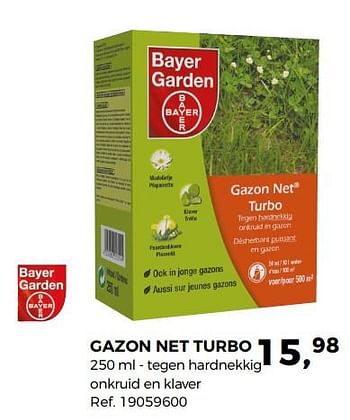 Aanbiedingen Gazon net turbo - Bayer - Geldig van 29/05/2018 tot 26/06/2018 bij Supra Bazar
