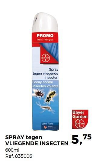 Aanbiedingen Spray tegen vliegende insecten - Bayer - Geldig van 29/05/2018 tot 26/06/2018 bij Supra Bazar