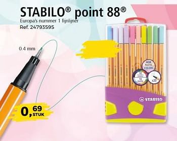 Aanbiedingen Stabilo point 88 - Stabilo - Geldig van 29/05/2018 tot 26/06/2018 bij Supra Bazar