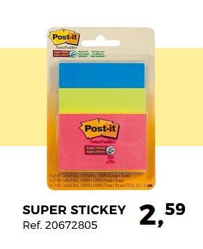 Aanbiedingen Super stickey - Post-It - Geldig van 29/05/2018 tot 26/06/2018 bij Supra Bazar