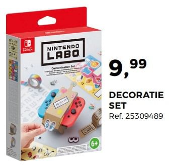 Aanbiedingen Decoratie set - Nintendo - Geldig van 26/06/2018 tot 31/07/2018 bij Supra Bazar