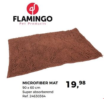 Aanbiedingen Microfiber mat - Flamingo - Geldig van 26/06/2018 tot 31/07/2018 bij Supra Bazar