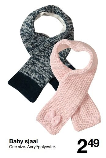 Aanbiedingen Baby sjaal - Huismerk - Zeeman  - Geldig van 01/07/2018 tot 31/12/2018 bij Zeeman
