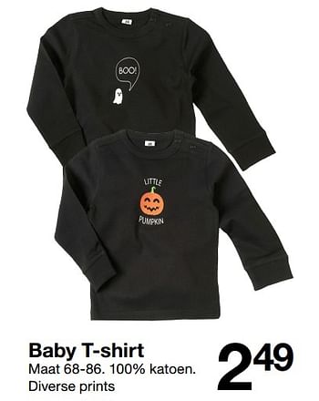 Aanbiedingen Baby t-shirt - Huismerk - Zeeman  - Geldig van 01/07/2018 tot 31/12/2018 bij Zeeman