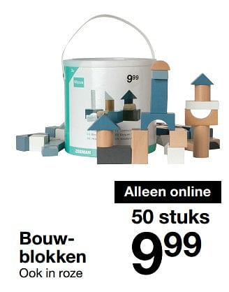 Aanbiedingen Bouwblokken - Huismerk - Zeeman  - Geldig van 01/07/2018 tot 31/12/2018 bij Zeeman