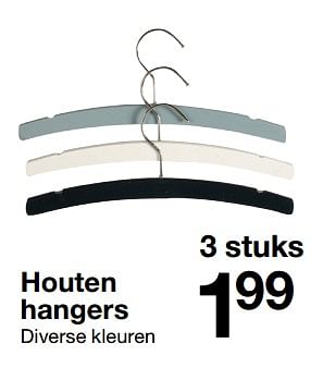 Aanbiedingen Houten hangers - Huismerk - Zeeman  - Geldig van 01/07/2018 tot 31/12/2018 bij Zeeman