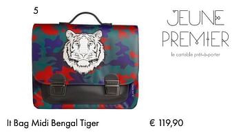 Aanbiedingen It bag midi bengal tiger - Jeune Premier - Geldig van 10/07/2018 tot 15/09/2018 bij Multi Bazar