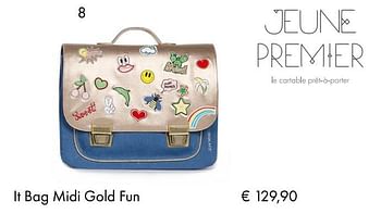 Aanbiedingen It bag midi gold fun - Jeune Premier - Geldig van 10/07/2018 tot 15/09/2018 bij Multi Bazar