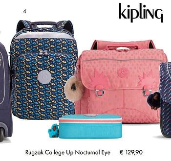 Aanbiedingen Rugzak college up nocturnal eye - Kipling - Geldig van 10/07/2018 tot 15/09/2018 bij Multi Bazar